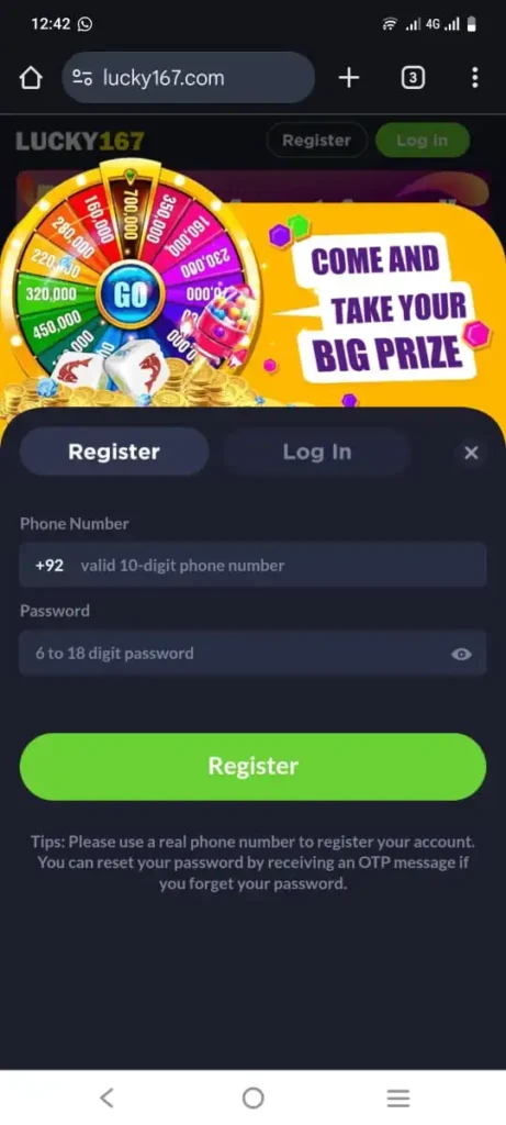 Lucky 167 Game
