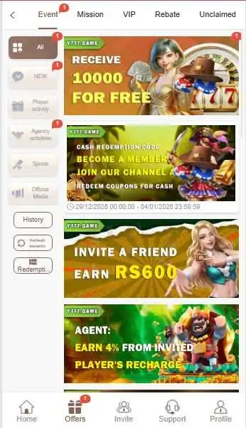 Y777 game download apk