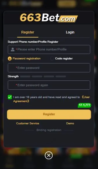 663bet Game Login