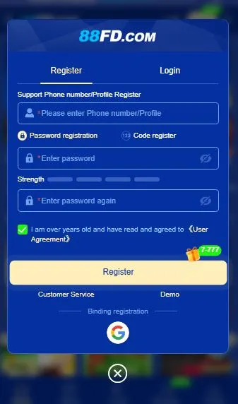 88FD Login APK