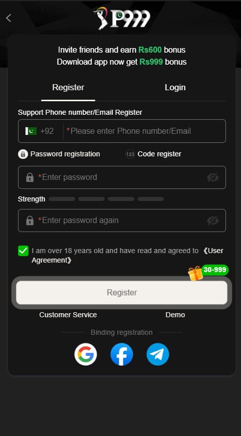 P999 game apk download