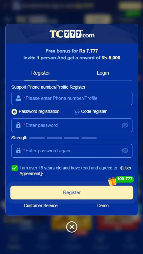 tc777 Register